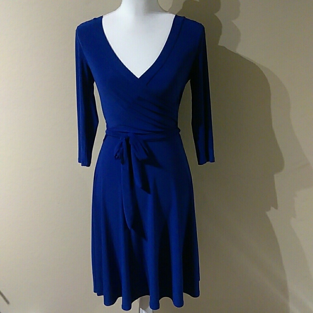 Blue wrap Dress